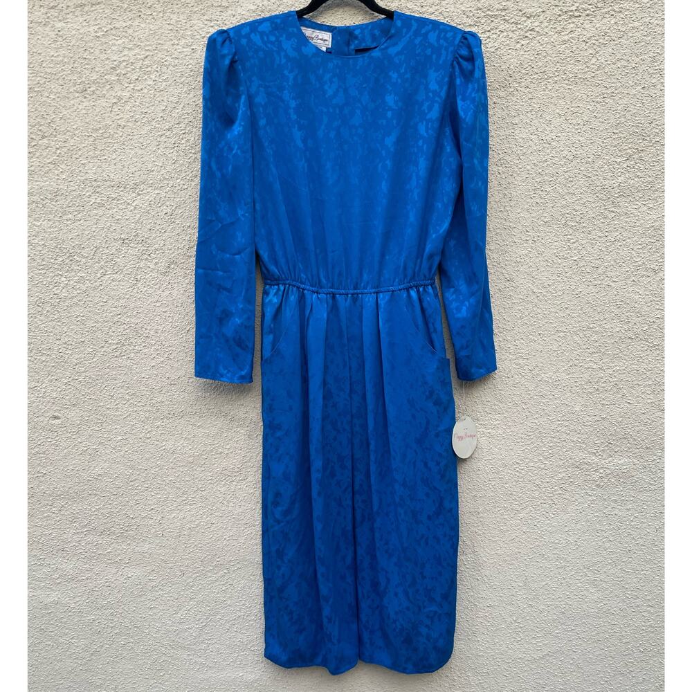 Vintage New Old Stock Maggy Boutique Blue Dress 14